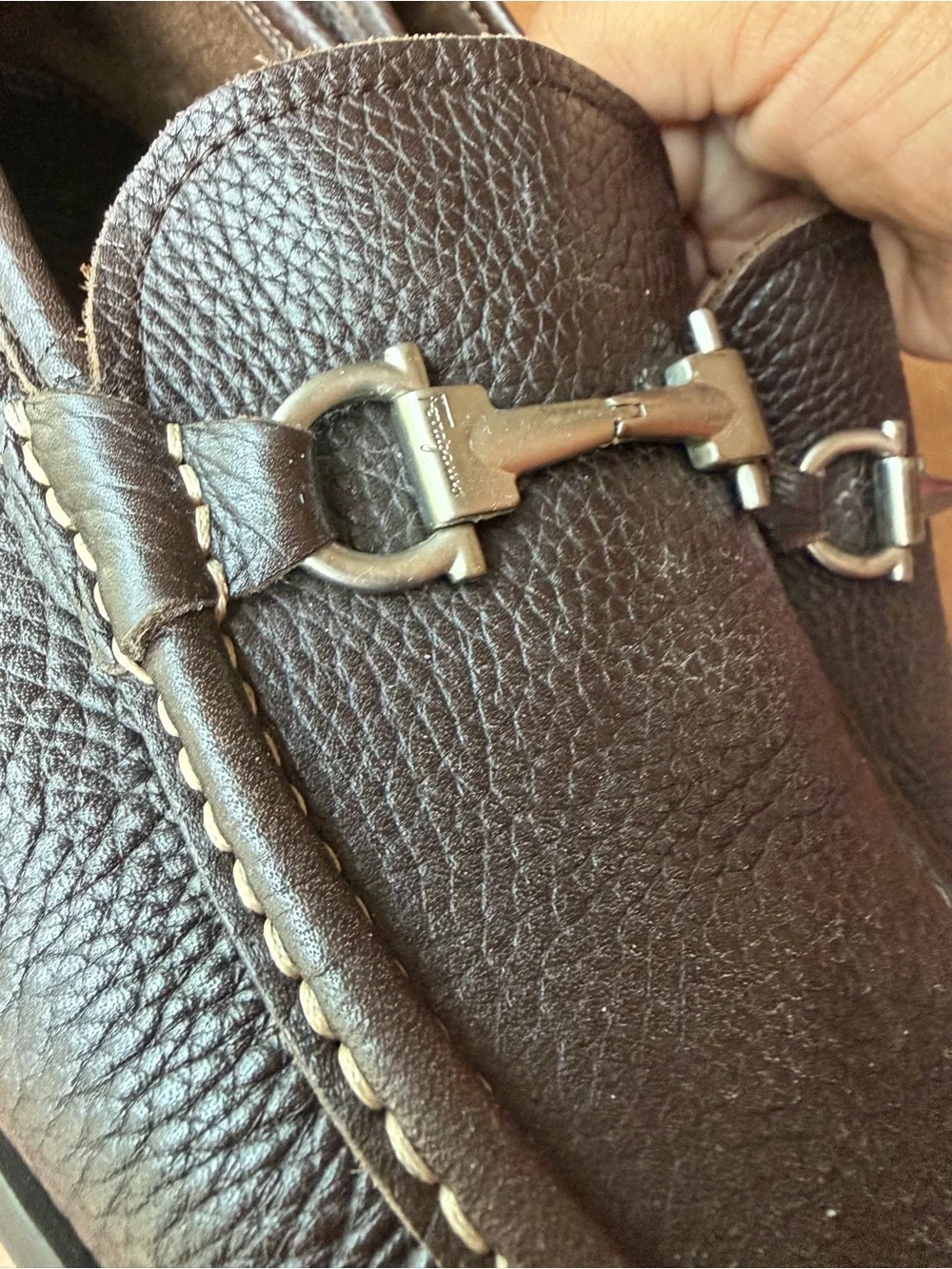 Salvatore Ferragamo Grandioso Gancini Bit Leather Loafers